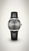 Titanium Luxury Watch with Alligator Leather Strap